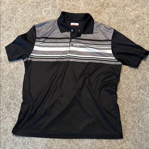 Grand Slam Black and Gray Men's Polo Shirt